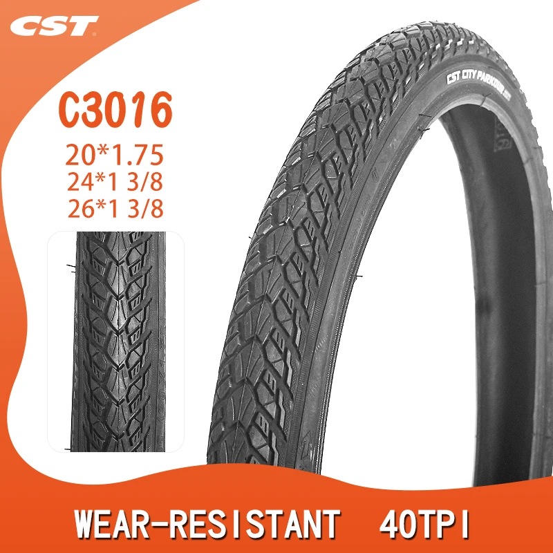 

CST 20-дюймовые шины для горного велосипеда 26x1 3/8 20*1,75 Запчасти для горных велосипедов C3016 24*1 3/8 26er пневматические велосипедные шины