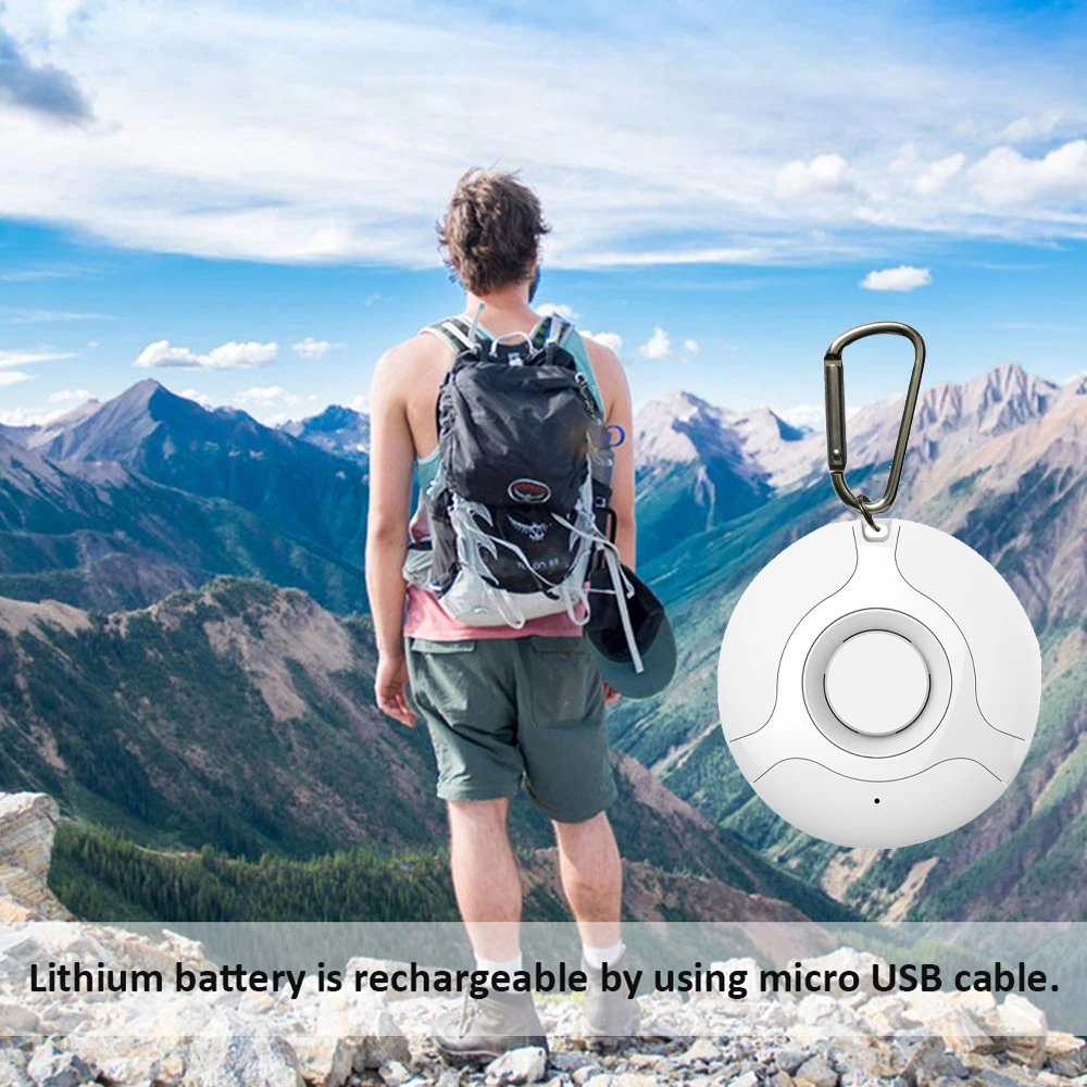 Портативный ультразвуковой отпугиватель комаров с USB и крючком