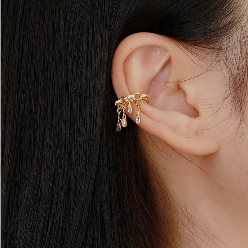 WANTME серьги-клипсы из серебра 925