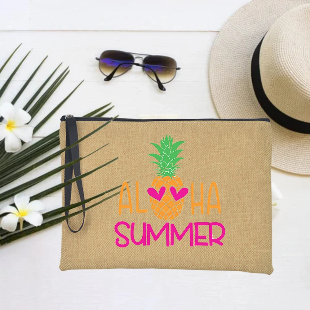 Aloha женская сумка-клатч сумка для макияжа пляжные праздничные органайзеры на