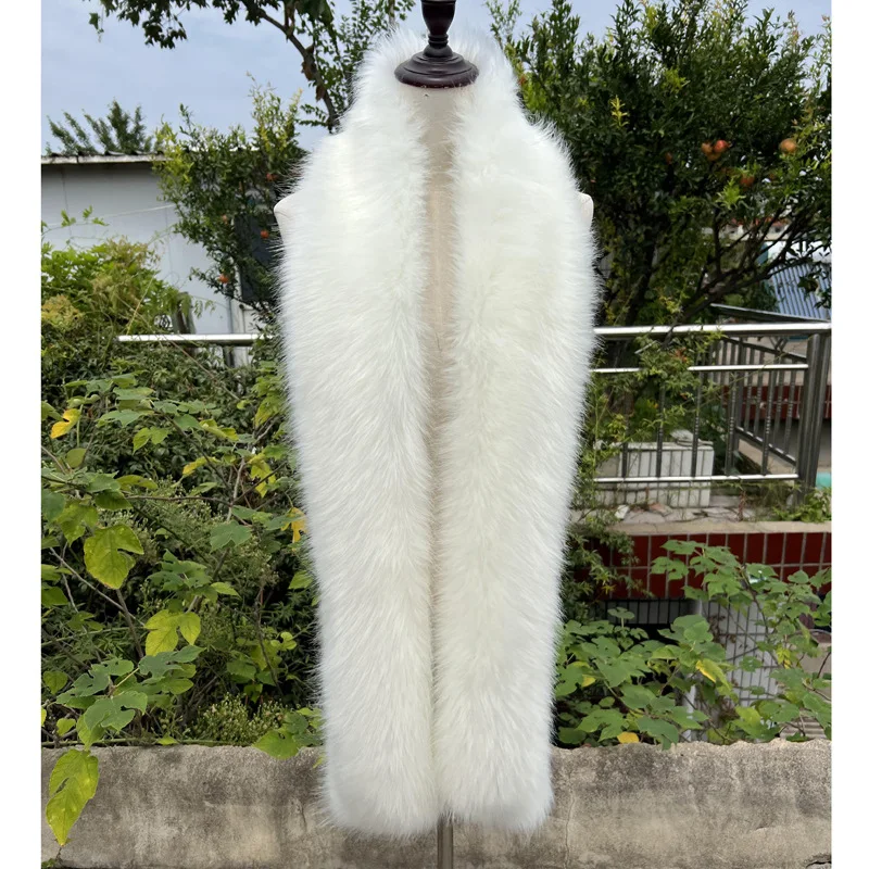 

All-Matching Imitation Fox Fur Fur Scarf Fur Imitation Raccoon Fur Long Scarf Warm Furry Scarf Female Winter European and Americ