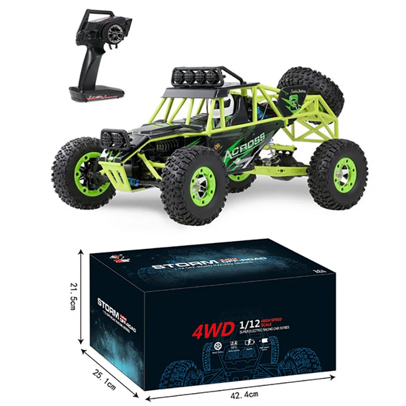 

US Stock WLtoys 12427 1/12 Drift Racing 4WD RC Remote Control Crawler Car 7.4V Battery 540 Motor Outdoor Toys TH19372-SMT5