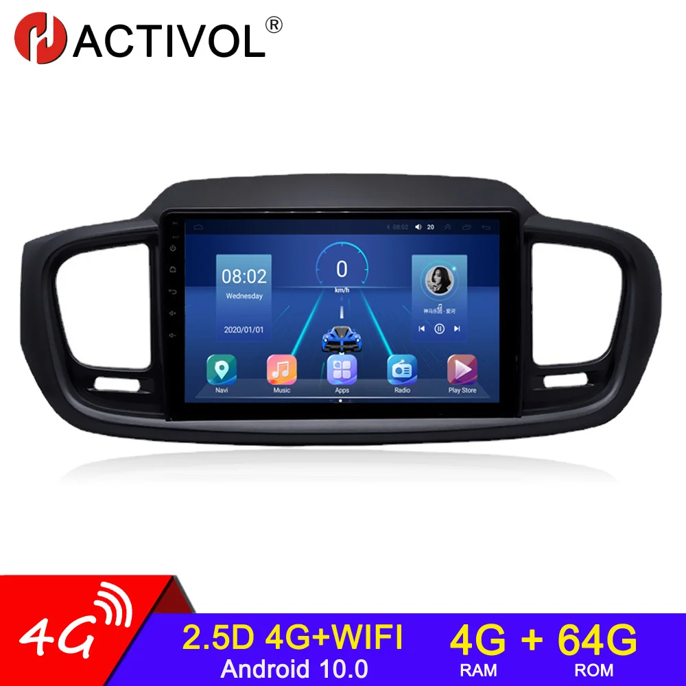 

Автомагнитола 2 din, 4 + 64 ГБ, Android 10, для Kia Sorento 3 2014, 2015, 2016, 2017, Android 4G