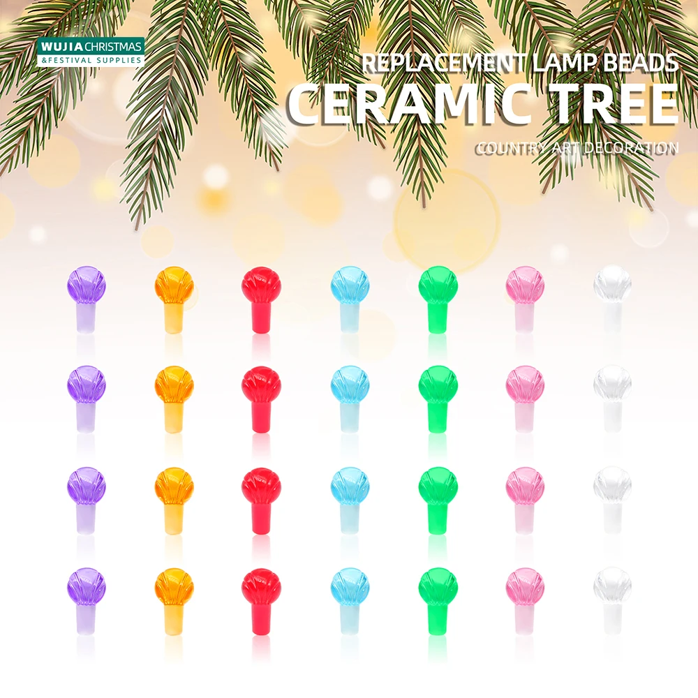 For Ceramic Christmas Tree Accessories Diy Home Party Decor 