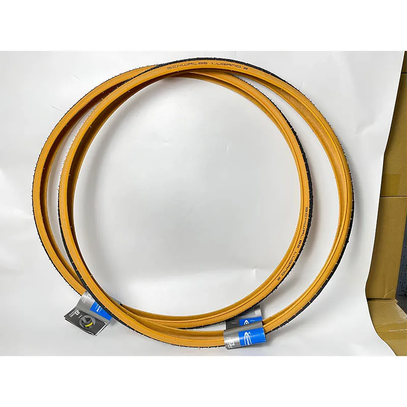 

Schwalbe Road Tire Skinwall Lugano II 700x25 700C Racing Commuter Bicycle Clincher Wire Tires