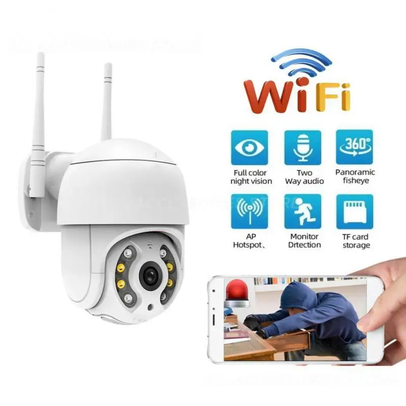 

Wifi Camera 1080p Mobile Tracking Ip Camera 2mp Two-way Voice Intercom Wireless Camera Smart Home Night Waterproof