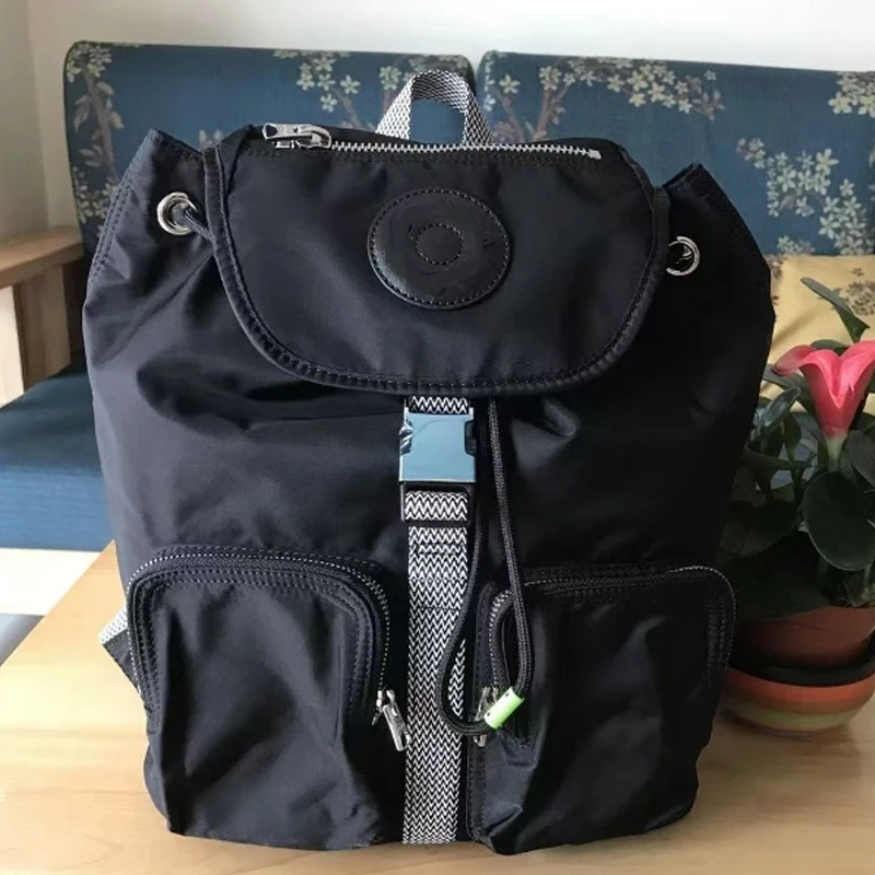 

BYL High Quality Bag High Quality Waterproof Nylon Fabric Backpack Pure Black Multi Pocket Fashion Multifunctional Free Shipping