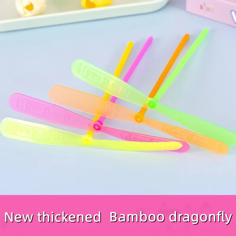 10 шт. Новинка Пластиковые бамбуковые стрекозы пропеллеры для улицы классическая
