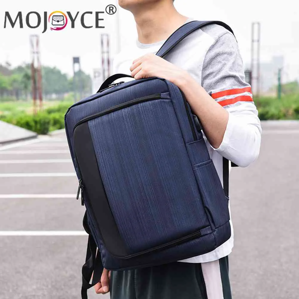 

Student Travel Laptop Backpacks Men High Quality Oxford Shoulder Knapsack USB Charging Big School Bags Young People Senior Bag