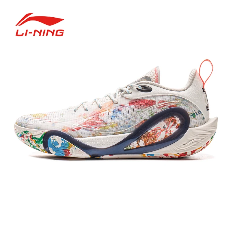 Фото LI NING DLO 1 LASAIER1ST Баскетбольные кроссовки для мужчин, легкие дышащие противоскользящие амортизирующие низкие спортивные кроссовки №1