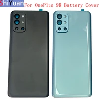 battery cover rear door housing back case for oneplus 9r battery cover with camera frame logo adhesive sticker repair parts