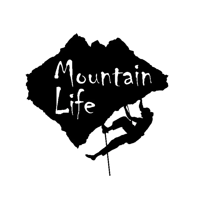 

M312#15CM/20CM Car Sticker Enjoy A Good Mountain Life Climbing Exquisite Vinyl Decal Pegatinas Para Coche DIY Car Styling