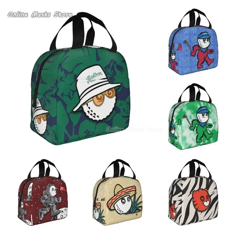 

Malbon 2 Lunch Bag with Pocket for Teen Colorful Insulated Lunch Box Cooler Thermal Waterproof Reusable Tote Bag