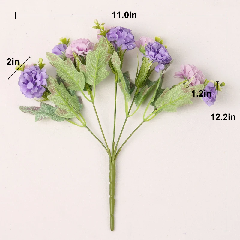 Искусственные цветы 36 м Гортензия шелковый длинный ствол Свадебный букет