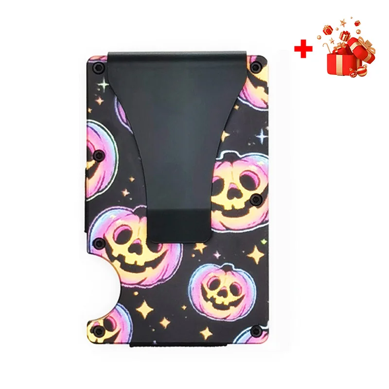 Christmas Gift Slim Wallet Men Tarjetero Billetero Hombre Rfid Card Holder Women Travel Wallets Small Thin Case Bank Customized