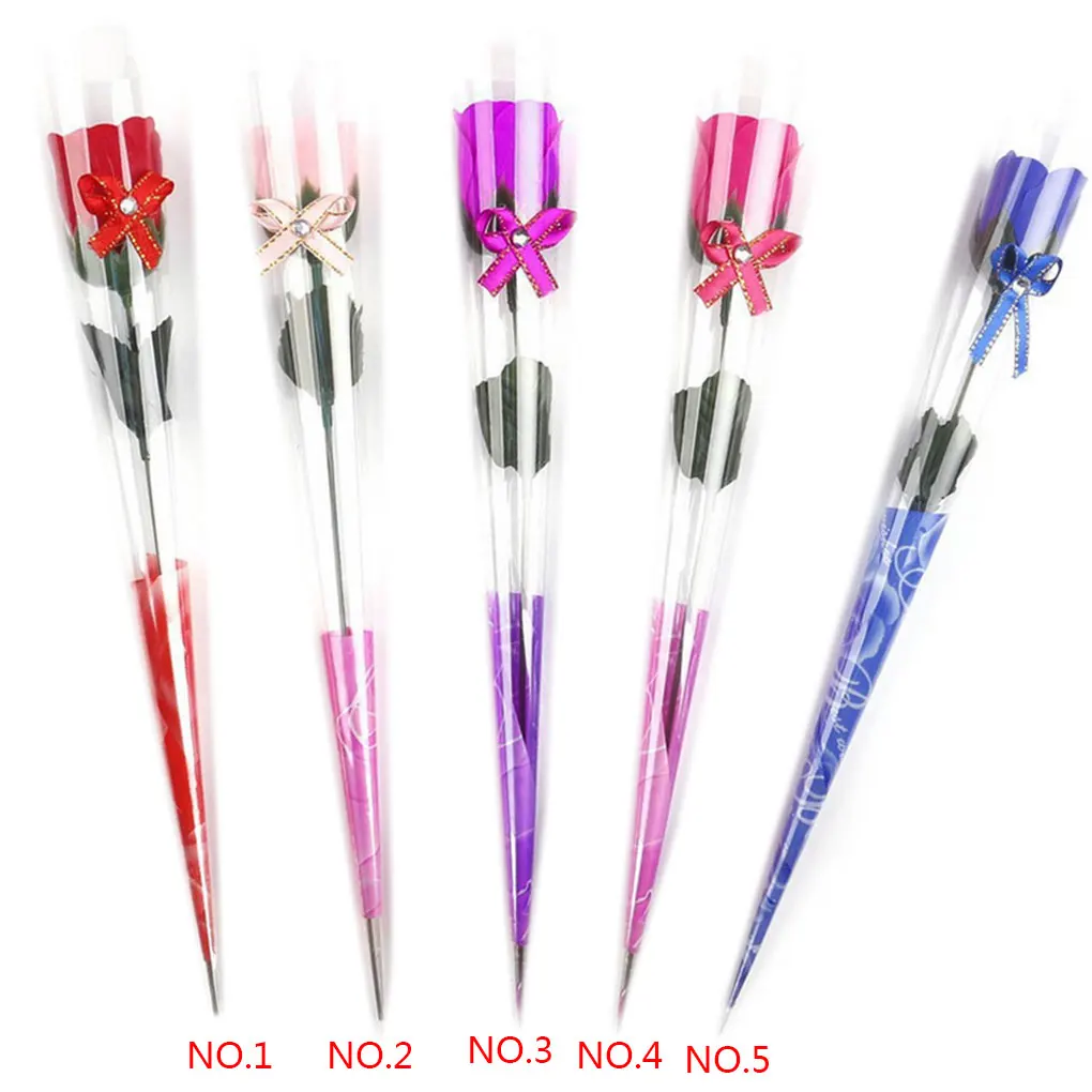 

New 1PC Rose Shaped Soap Decoration Soap Rose Flower Petals Bath Soap Essential Oil Rose Soap Valentine's Day Gift