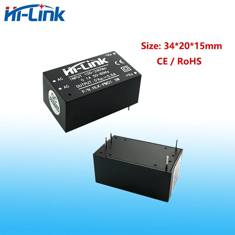 Hilink 3W 5W 10W 220V 240V 5V 12V 24V AC DC преобразователь HLK-PM01 Новый оригинальный модуль питания PM12 3M05B 3M05C 3M12C 5M05 10M05 (art.: 3920cebc1dc1d) - 3920cebc1dc1d