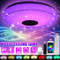 200w wifi modern ceiling lamps rgb led home lighting app bluetooth music light bedroom lamp smart ceiling lamp remote control