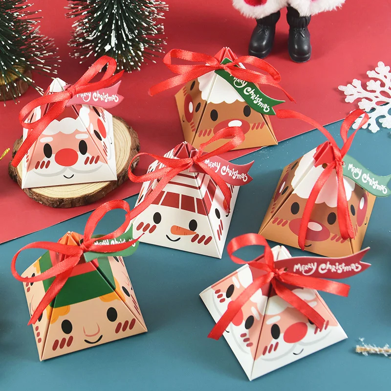 Es Bags With Ribbon Navidad Natal Noel New Year 2023 Party Decoration Supplies