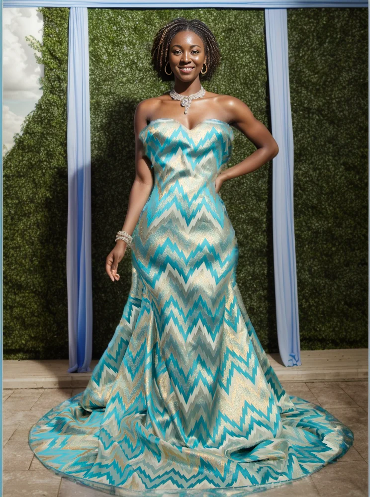 Новейшая нигерийская парчовая кружевная ткань 2023 Золотое Золото 5 ярдов