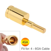 amp input reducer 4 gauge to 6 gauge wire reducer power ground adapters gold plated brass audio amp wire terminals block reducer