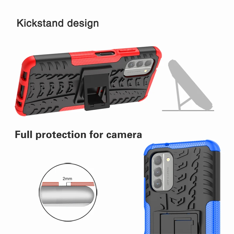 For Nokia G400 Case Silicone Robot Rubber Phone Holder Protective TPU Case for Nokia G400 Case For Nokia G400 Cover