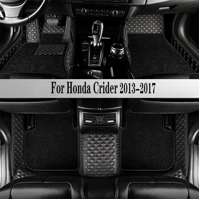 

Автомобильные коврики для Honda Crider 2017 2016 2015 2014 2013, коврики, автомобильные аксессуары, детали интерьера, водонепроницаемые накладки для ног, коврики