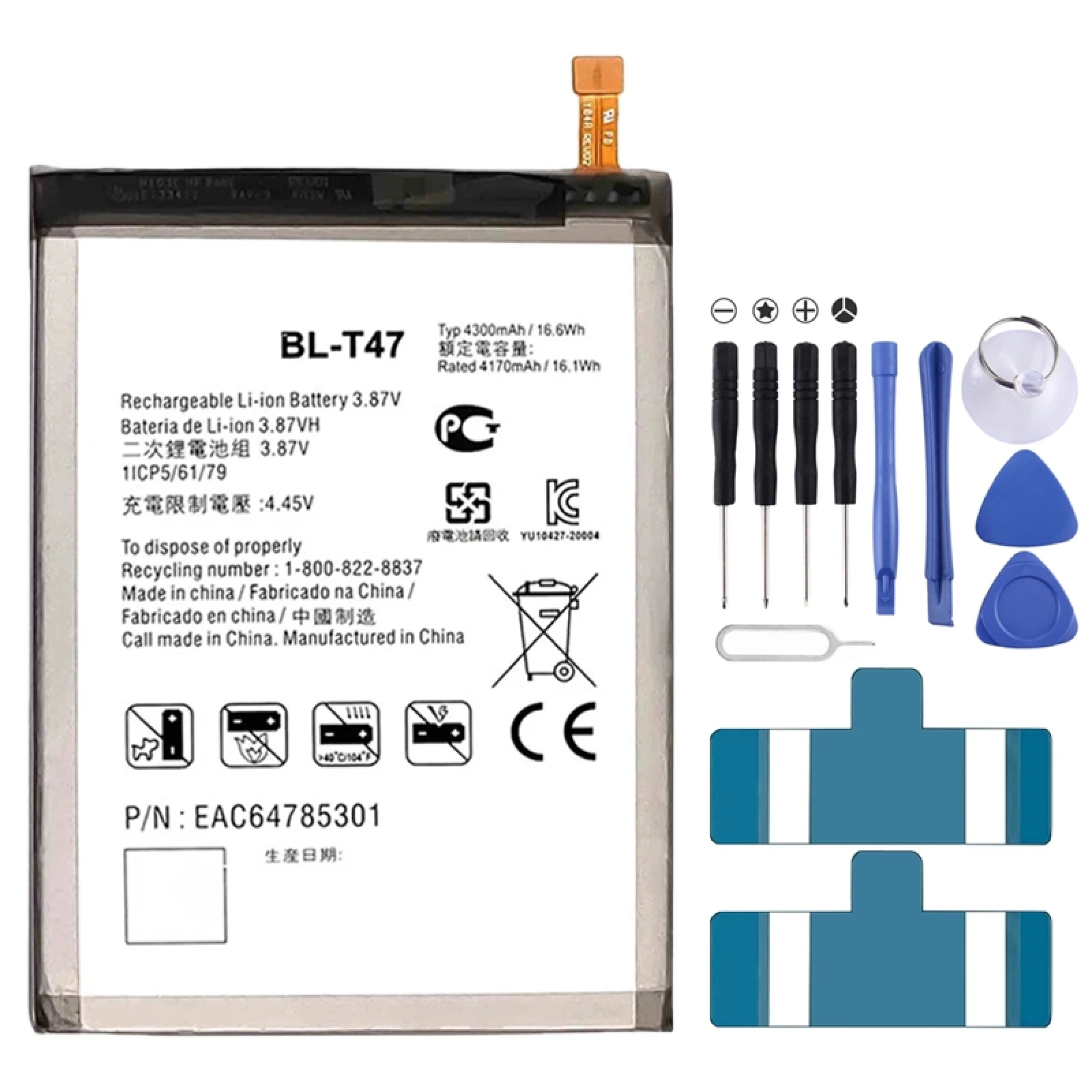 

BL-T47 4300mAh For LG Velvet 5G Li-Polymer Battery Replacement