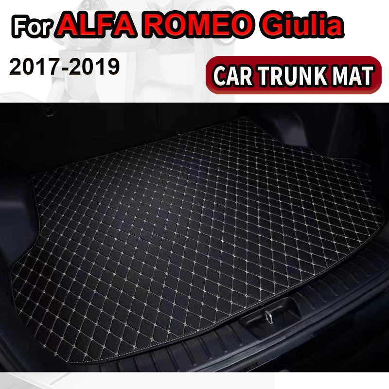 

Коврик для багажника автомобиля ALFA ROMEO Giulia 2017-2019, подкладка для груза, коврик, внутренние детали, аксессуары, крышка