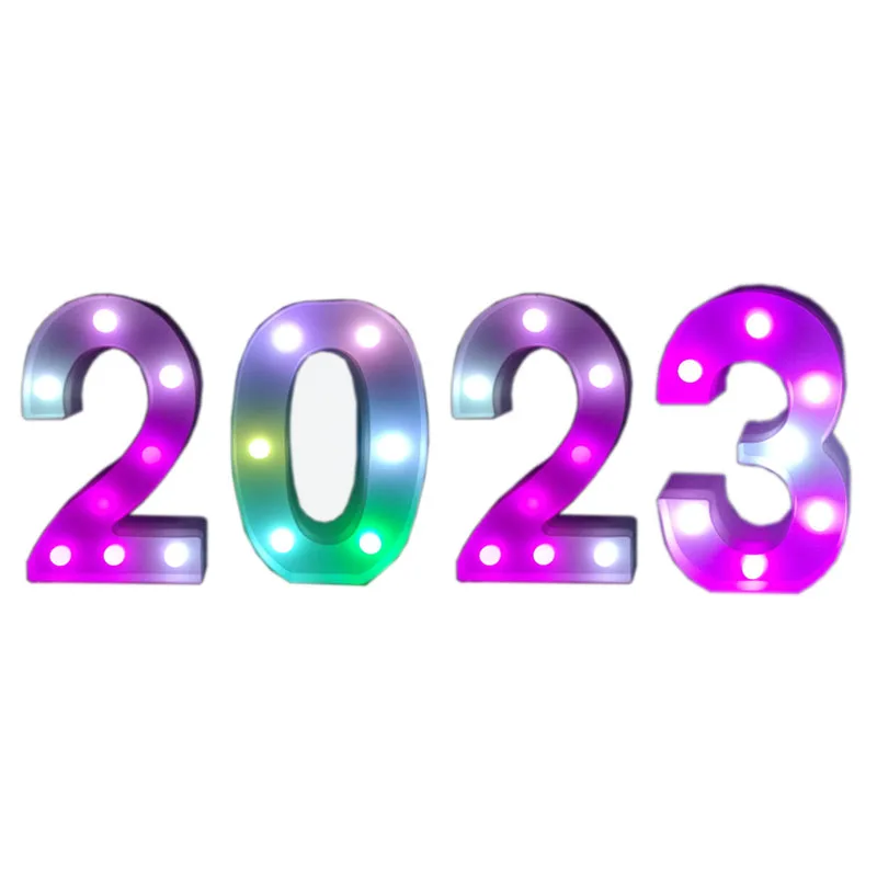 

4 шт., декоративные светодиодные ночные светильники на новый год 2023