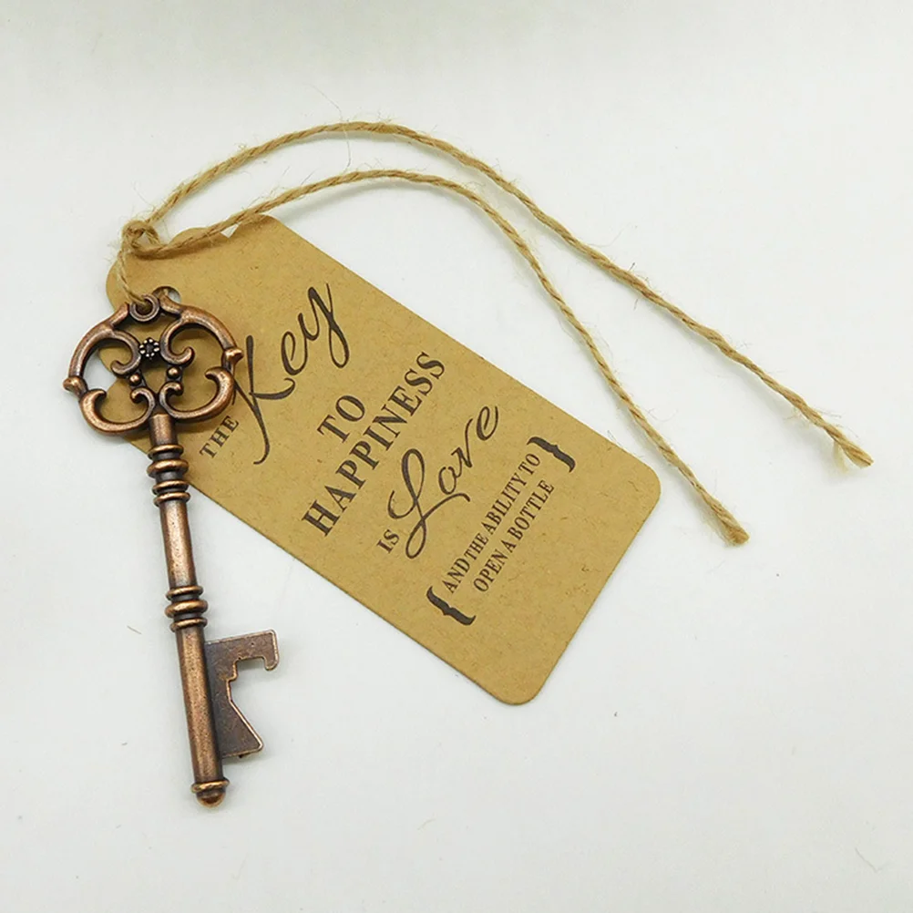 

Opener Wedding Bottle Key Partyfavor Favors Escort Tags Retro Pendant Tagrustickeychain