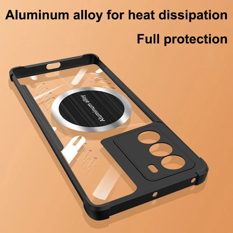 For Moto rola Edge S30 Pro 5G Case For Moto Edge X30 Pro Graphene Cover For Moto Edge S30 X30 Thermal Game Magnet + Cooling Fan images - 6