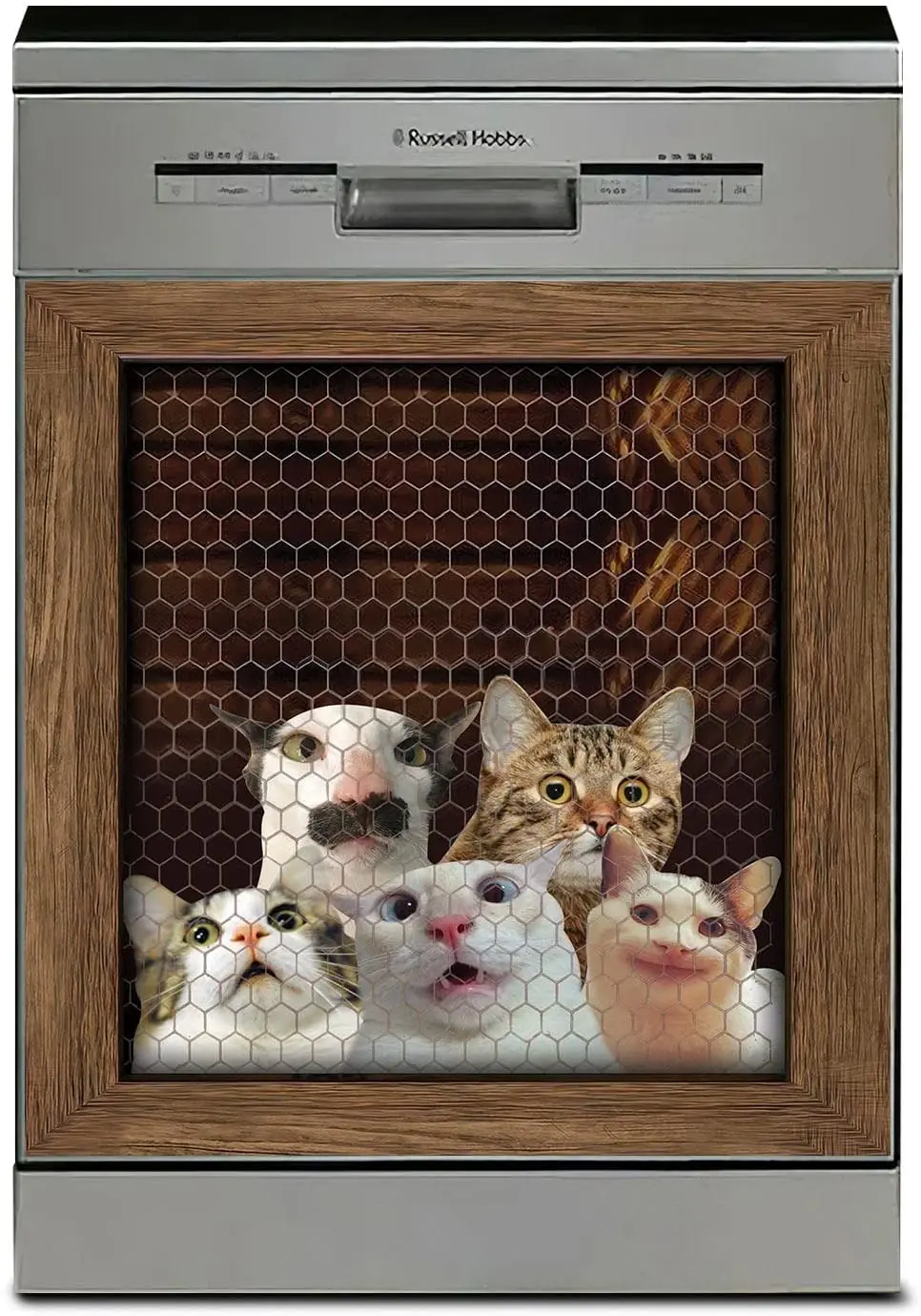 Magnetic Cat Dishwasher Cover, Cat Dishwasher Cover Magnet, Cat Dishwasher Magnet Covers for The Front, Cat Lover