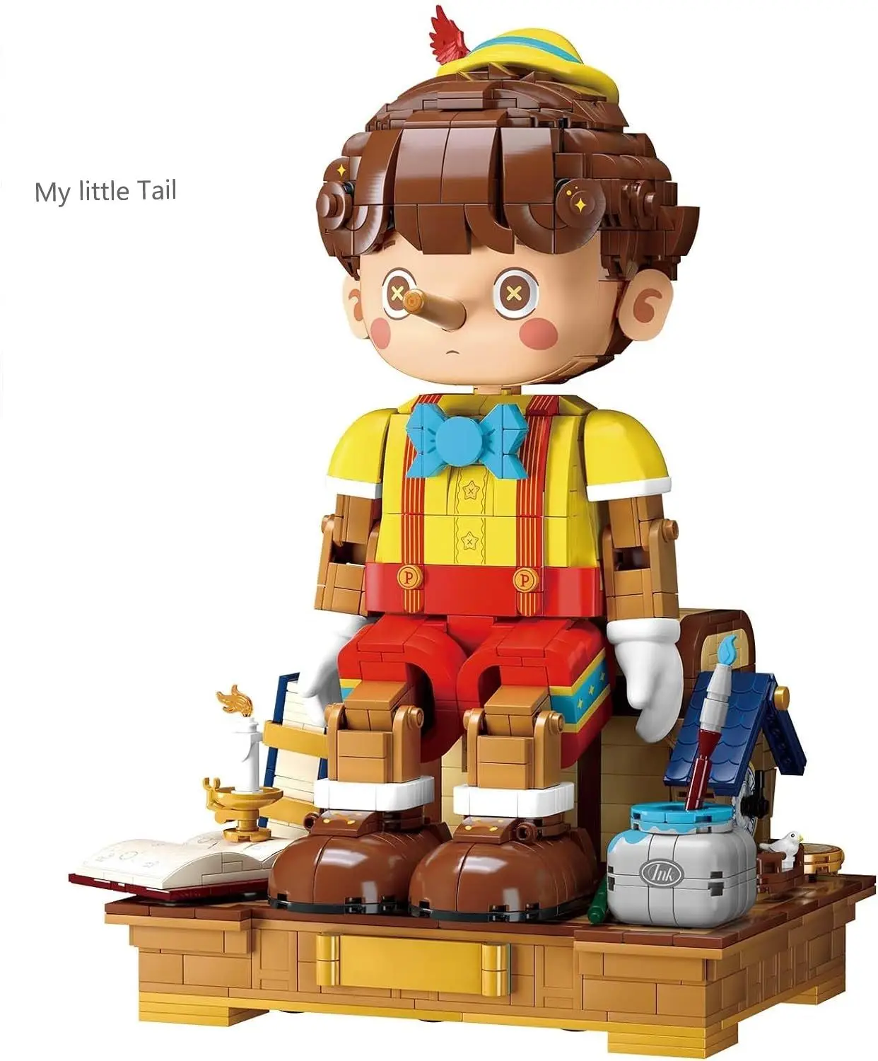 Набор Игрушечных кубиков-марионеток декоративный мультяшный Пиноккио