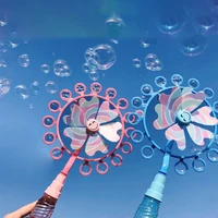 girl bubble gun windmill bubble wand bubble gun kids magic wand bubble windmill blower toy magic soap bubble machine outdoor for