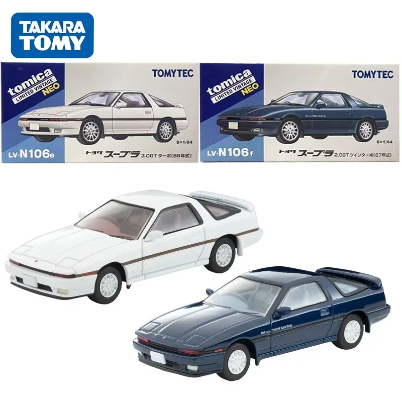 TAKARA TOMY TOMYTEC Tomica 1/64 TLV-N106e (3.0 GT) TLV-N106f (2 0 Toyota Supra Игрушечный двигатель из сплава литая