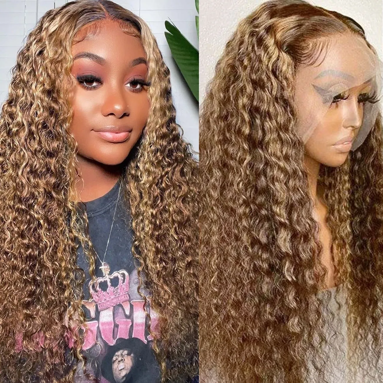 

Парик средней длины, сетка для конского хвоста, красная кукурузная Пермь, высокий хвост, шерстяной рулон, модное натуральное пушистое кружевное переднее фортепиано, завитое искусственное