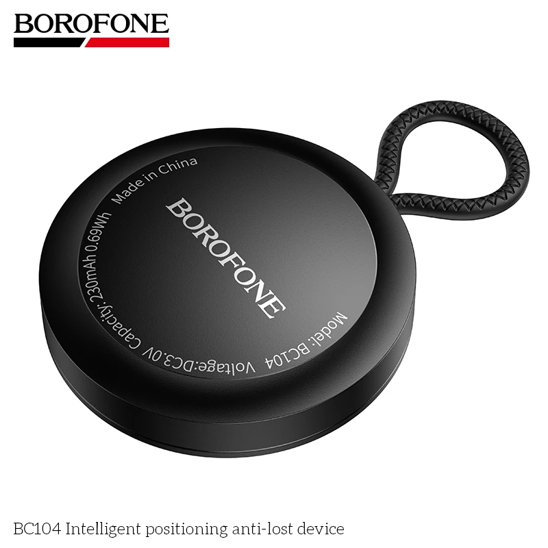 Фото BOROFONE BC104 Bluetooth-трекер AirTag, совместимый с Find My iPhone, для ключей, домашних животных, багажа, пожилых людей, детей, мини-GPS-локатор, защита от потери №4