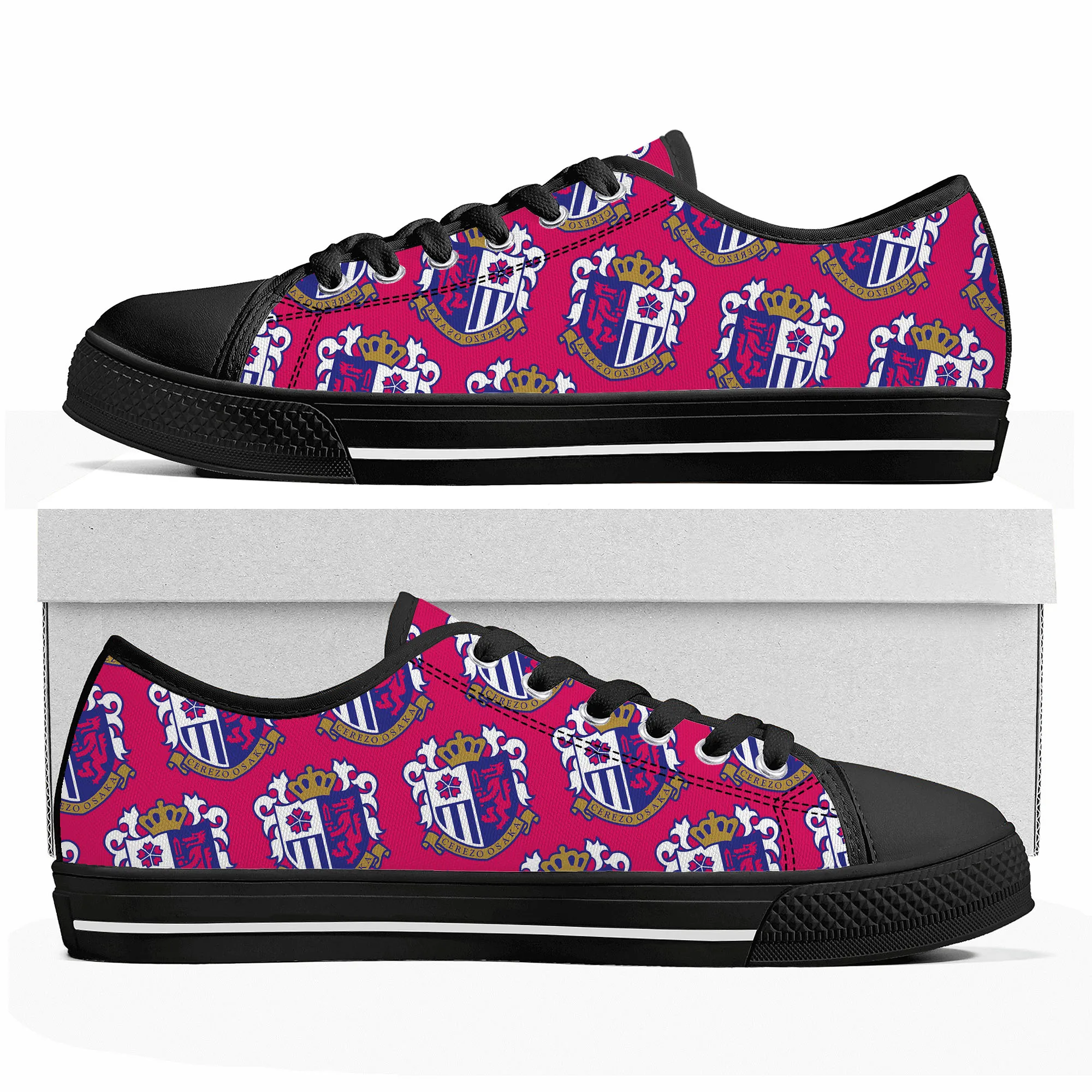 

セレッソ Cerezo Football Low Top Sneakers Mens Womens Teenager Canvas High Quality Sneaker Casual Custom Made Shoes Customize DIY
