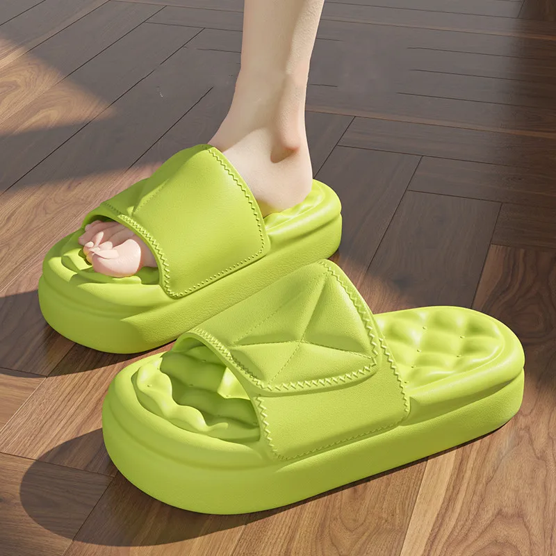 

Summer Solid Color Women Slippers EVA Thick Platform Non-Slip Beach Sandals Couple Outdoor Indoor Home Shoes Ladies Flip Flops
