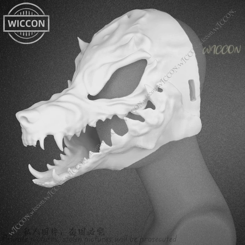 Felhunter пушистый череп комикс-Con костюм Маскировка мультфильм Хэллоуин головной