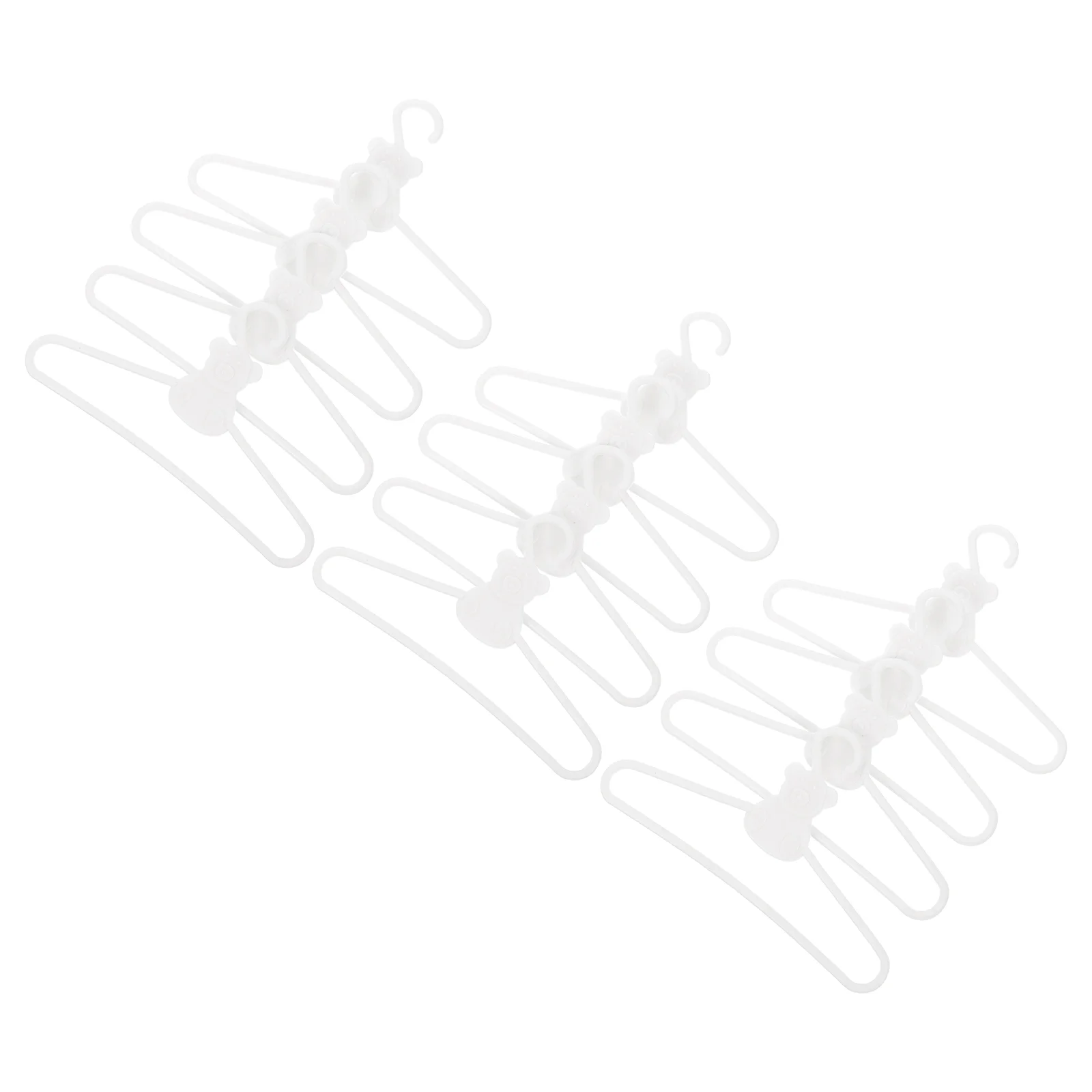 

20 Pcs Mini Hanger Kids Miniature Clothes Rack Toys Storage Dollhouse Accessories