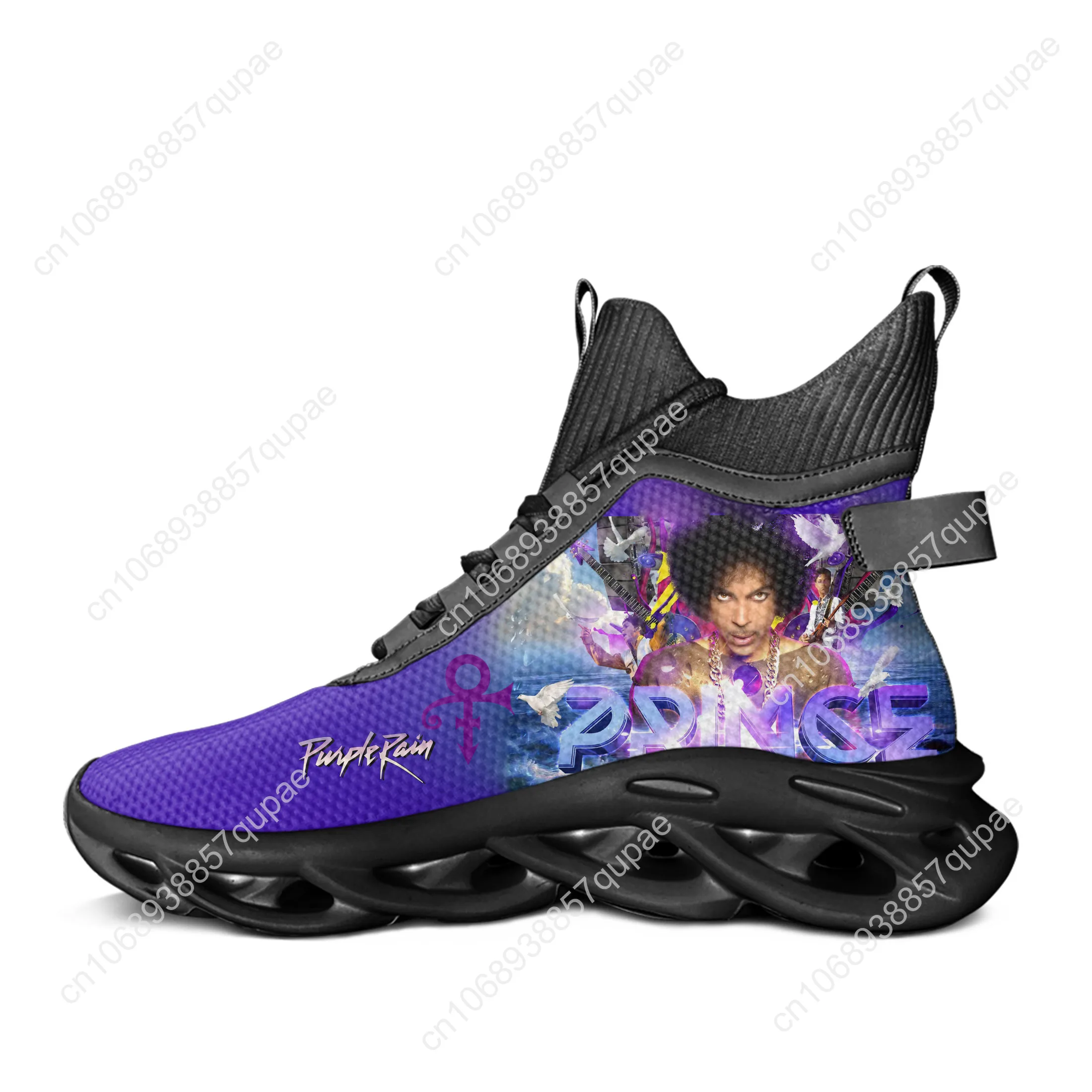 Принц Роджерс Нельсон Певица Высокие Кроссовки на плоской подошве Мужчины