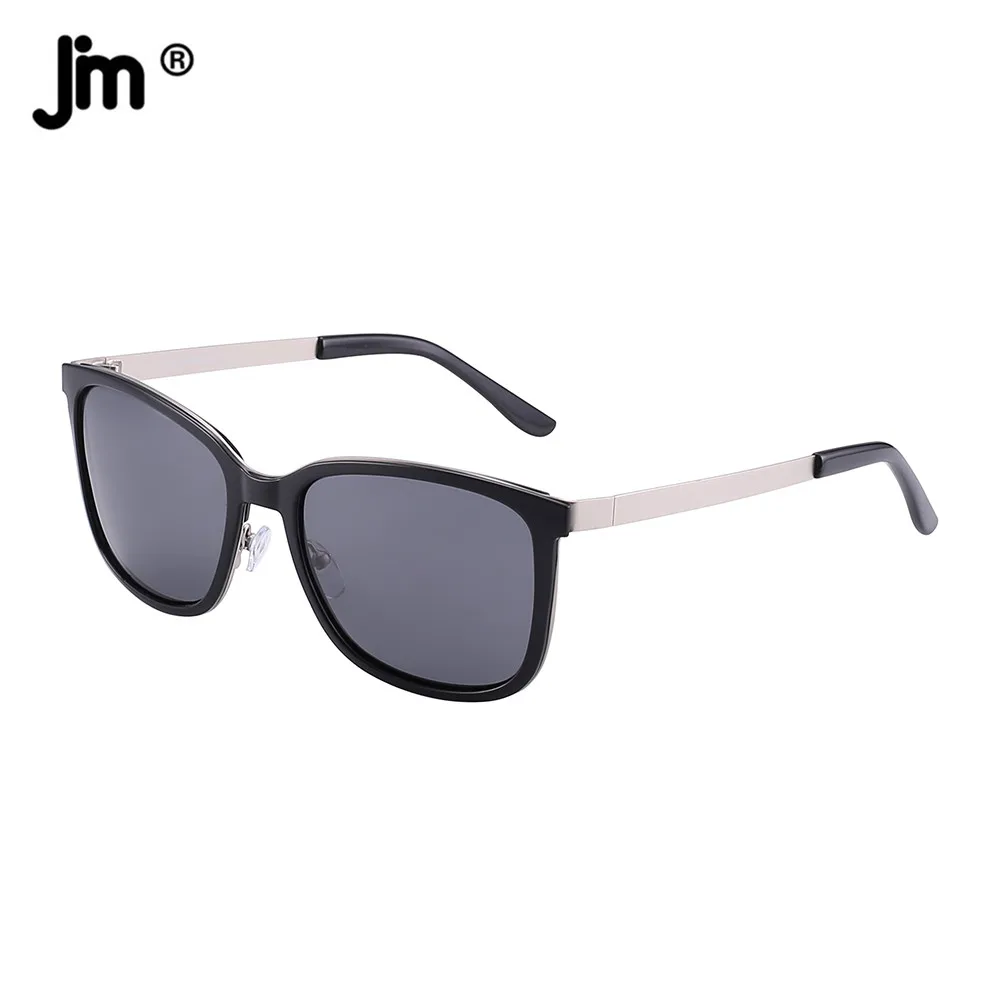 

JM Square Polarized Sunglasses Men Women Metal Frame PN2037