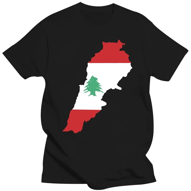Забавная мужская футболка 2020 женская новинка с флагом ливанной карты и штрихом