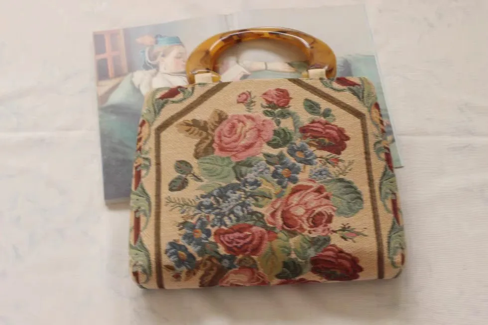 Бархатное одеяло из ткани Lost in Vinatge жаккардовая вышитая сумка с ручками