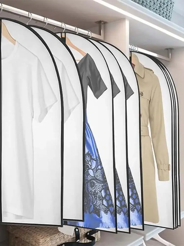 

Прозрачный пылевлагозащитный чехол для одежды