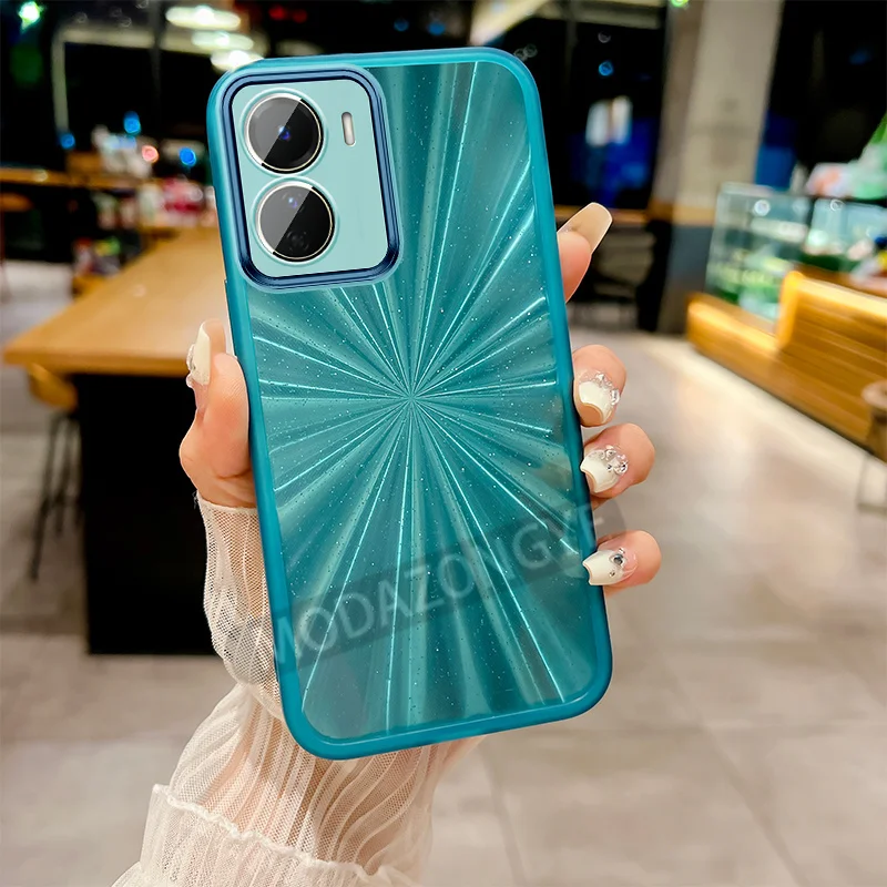 Чехол для телефона VIVO Y16 яркий прозрачный из ТПУ