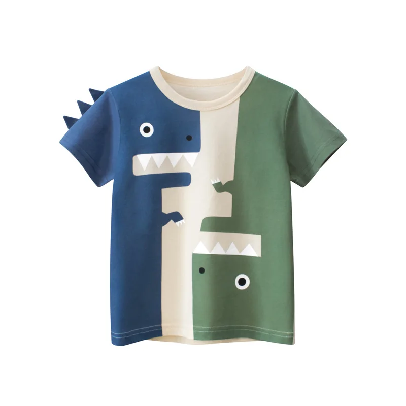 

Kids T shirt 2022 New Summer Dinosaur Boys T shirts Baby Boy T-shirt Children's Clothing Comfort Cotton Kids Clothes For Teens