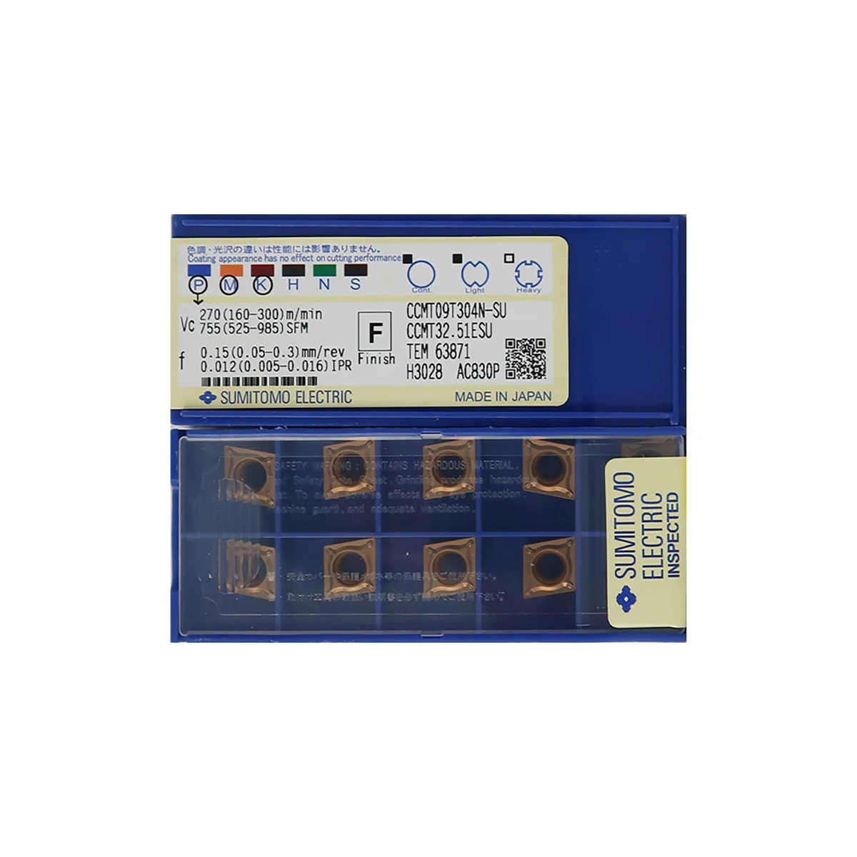 

SUMITOMO 100% Original CCMT CCMT120408N CCMT120404N CCMT09T308N CCMT080304N CCMT060204N SU AC830P Turning Inserts